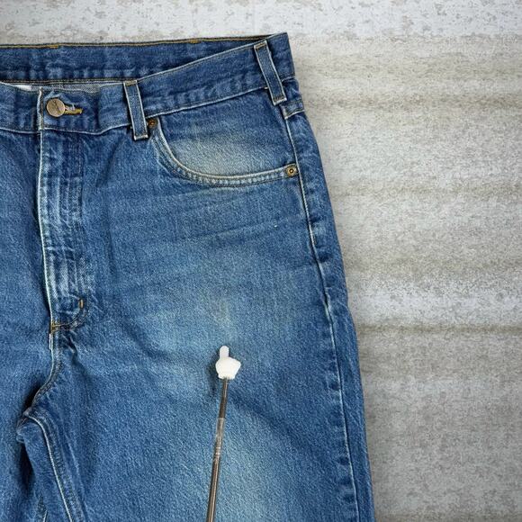 Vintage Carhartt Jeans Relaxed Fit Medium Wash Denim 90s - Picture 6 of 7